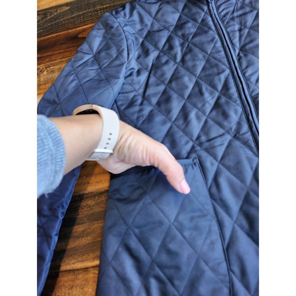 Burberry Ladies Quilted Fitted Black Jacket Sz Small - Picture 10 of 16
